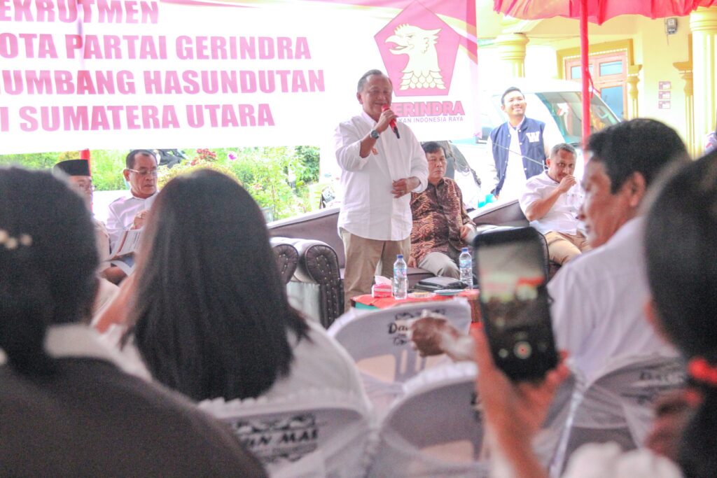 DPC Gerindra Humbahas Buka Rekrutmen Calon Anggota Baru Tahun 2025 dan Gelar Kegiatan Reses DPRD Sumut Fraksi Gerindra Pintor Sitorus